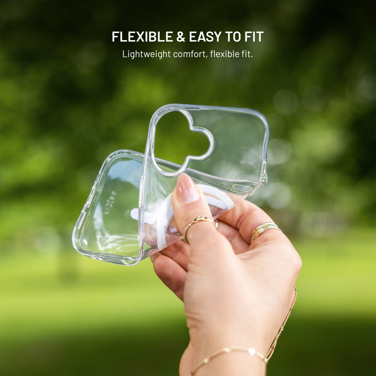 TPU gelový kryt FIXED MagStory AntiUV s podporou MagSafe pro Samsung Galaxy A18, čirý