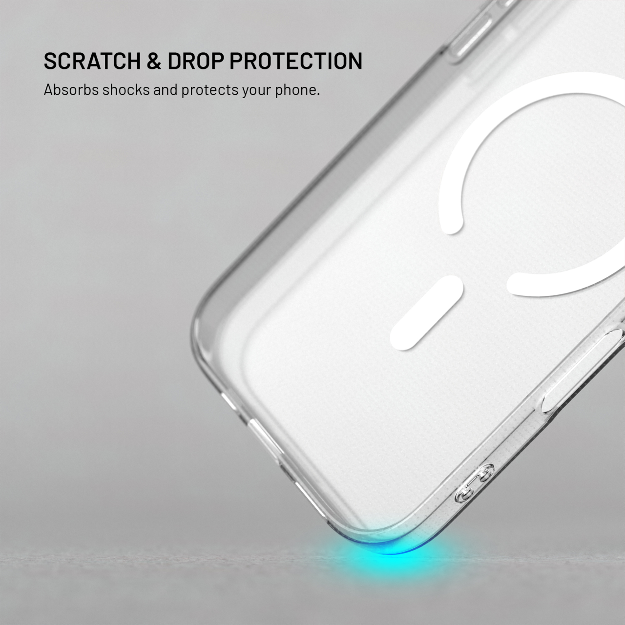 TPU gelový kryt FIXED MagStory AntiUV s podporou MagSafe pro Samsung Galaxy A18, čirý