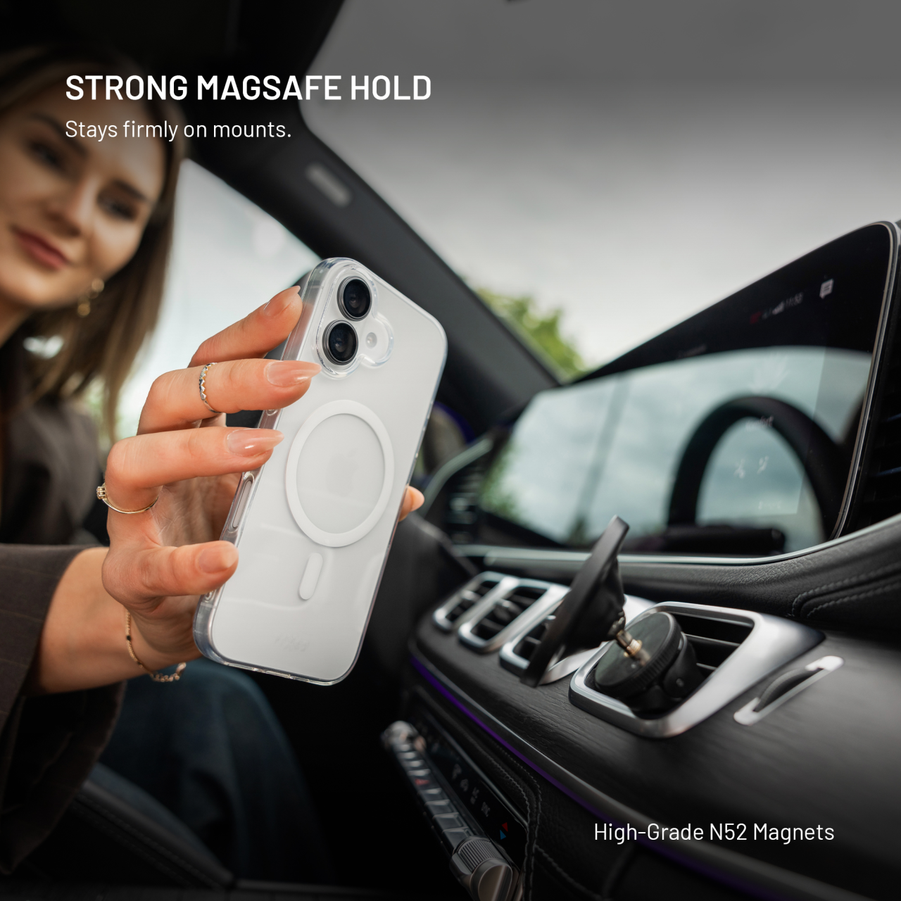 TPU gelový kryt FIXED MagStory AntiUV s podporou MagSafe pro Samsung Galaxy A18, čirý