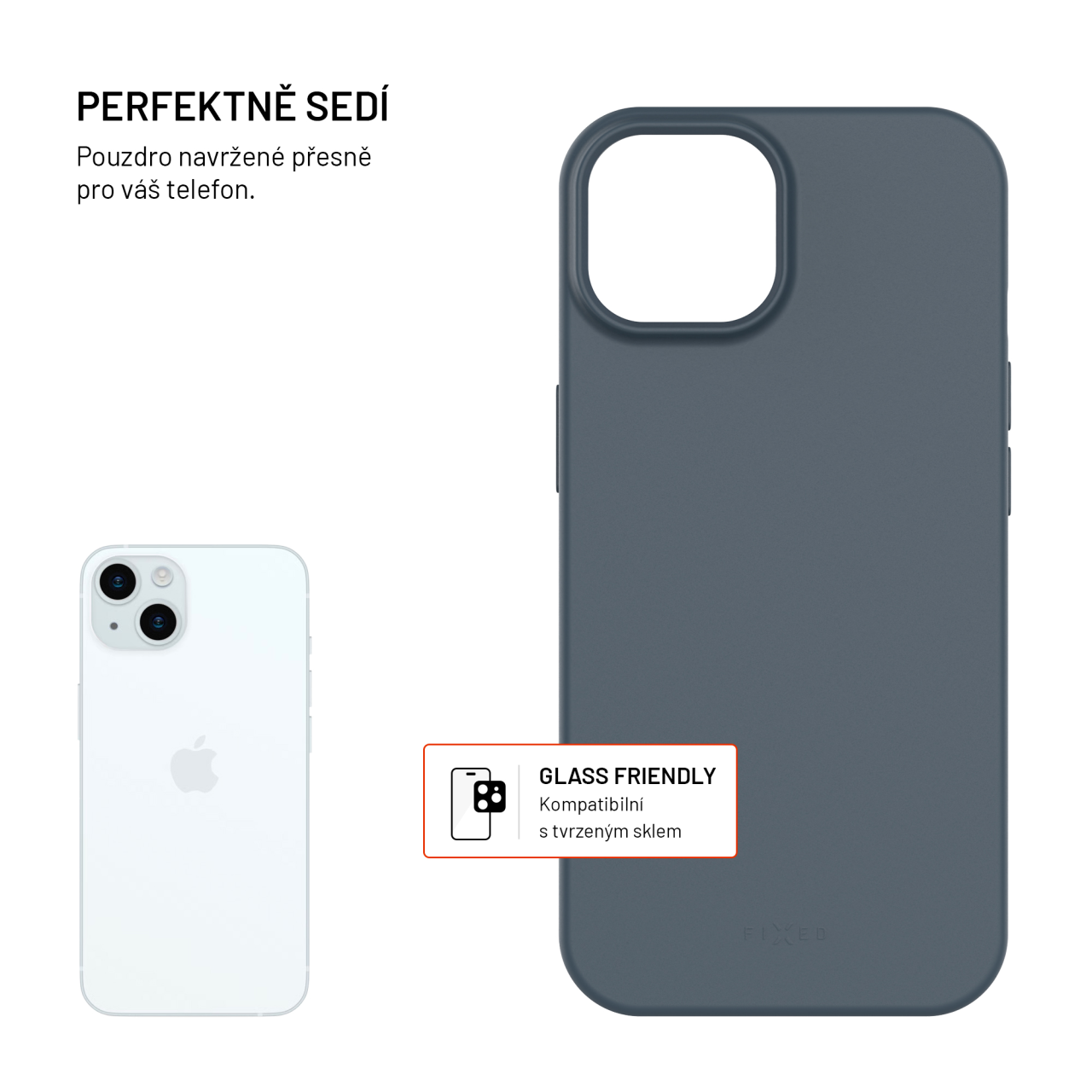 TPU gelový kryt FIXED ReStory pro Apple iPhone 15, modrý