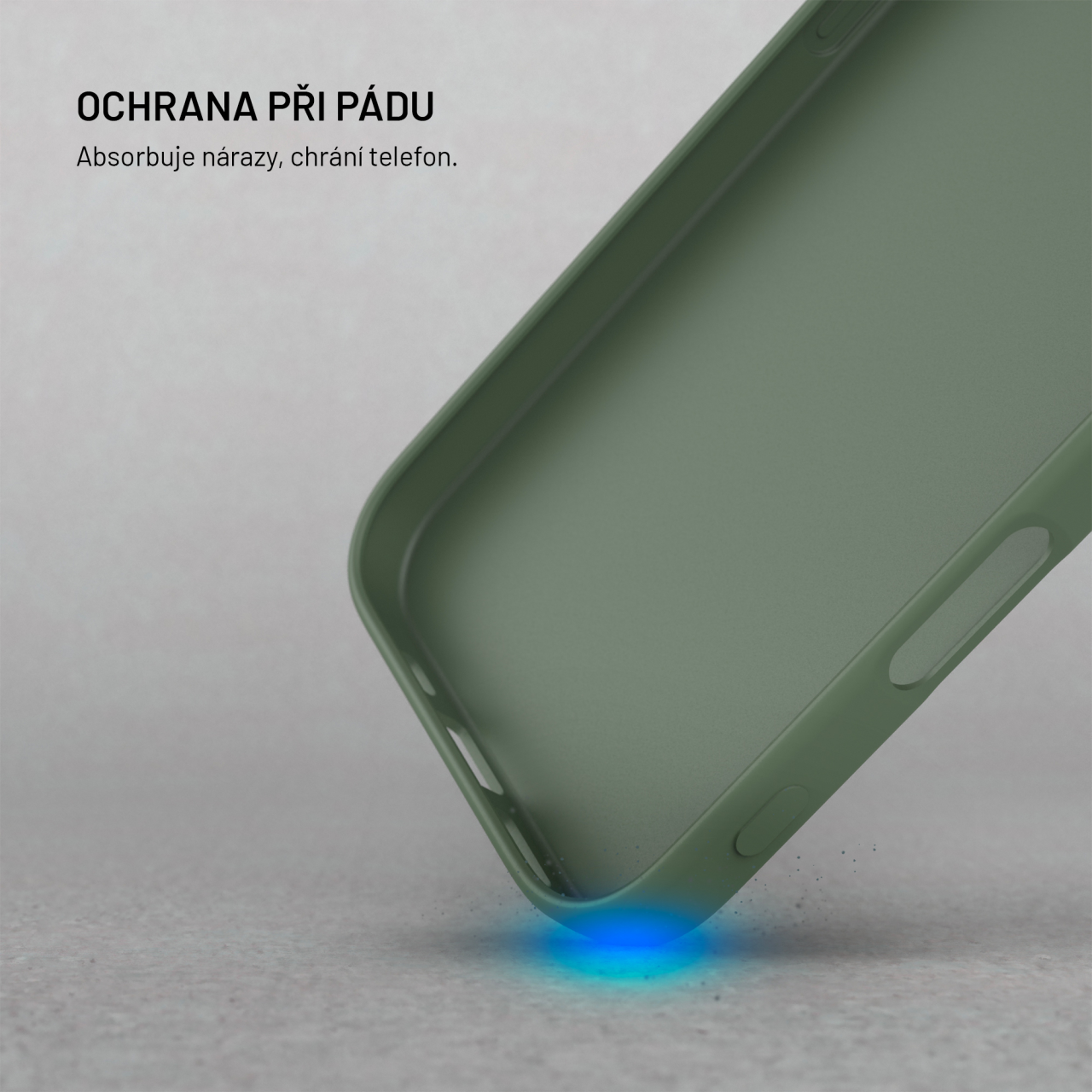 TPU gelový kryt FIXED ReStory pro Apple iPhone 15, zelený