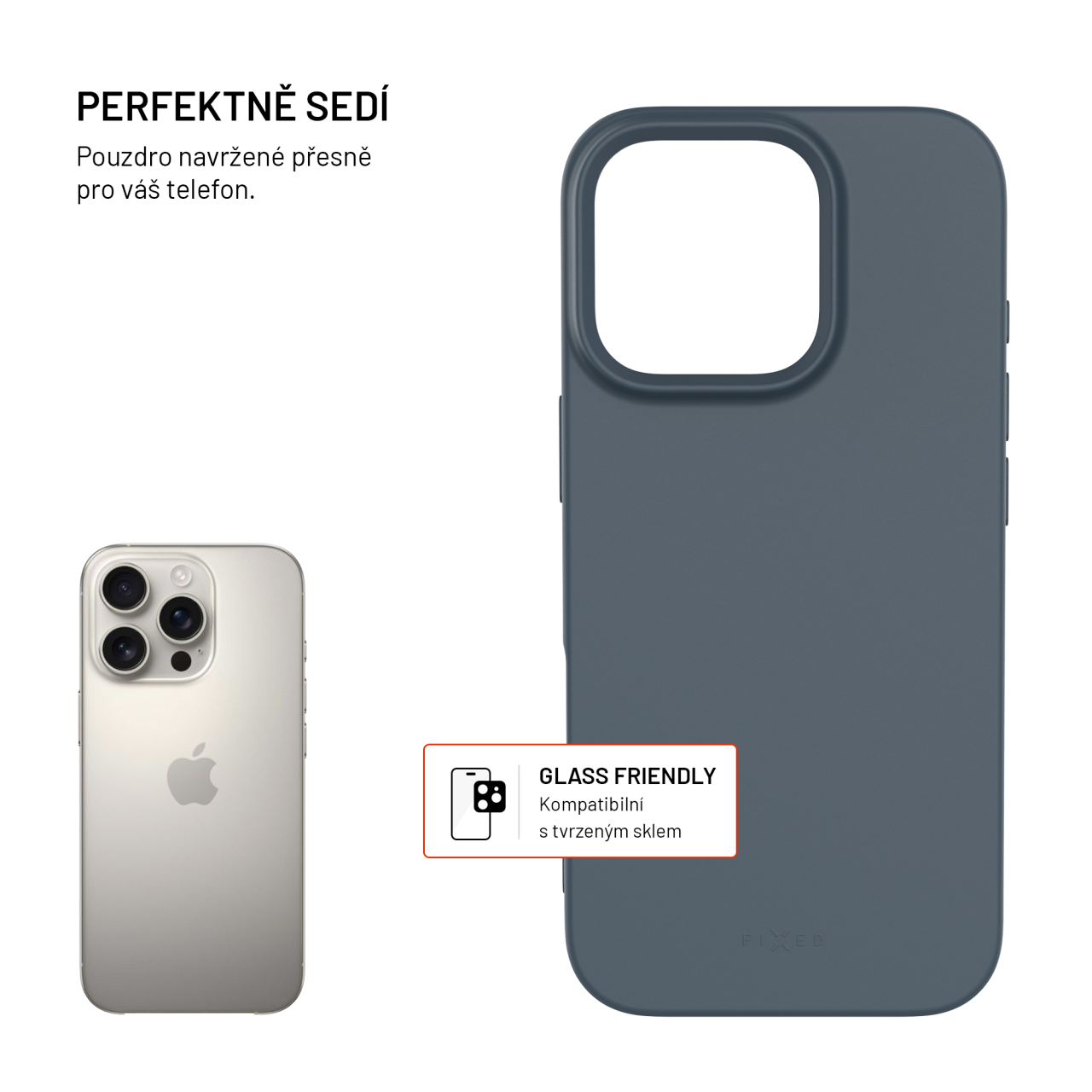 TPU gelový kryt FIXED ReStory pro Apple iPhone 16 Pro, modrý