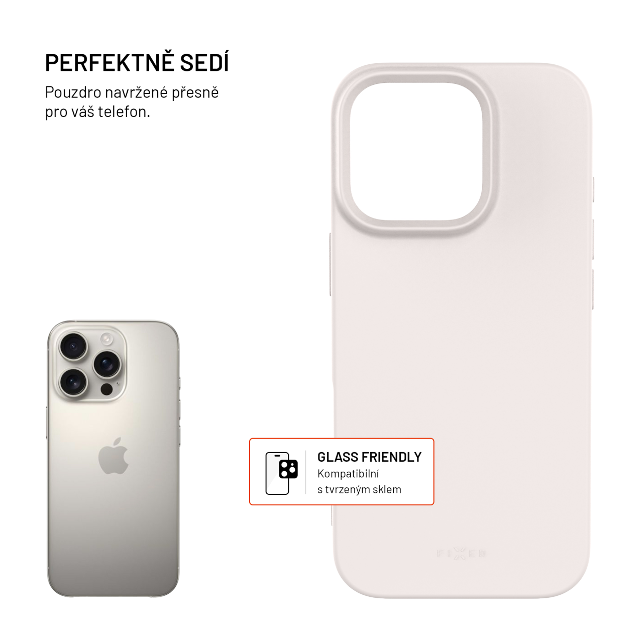 TPU gelový kryt FIXED ReStory pro Apple iPhone 16 Pro, šedý