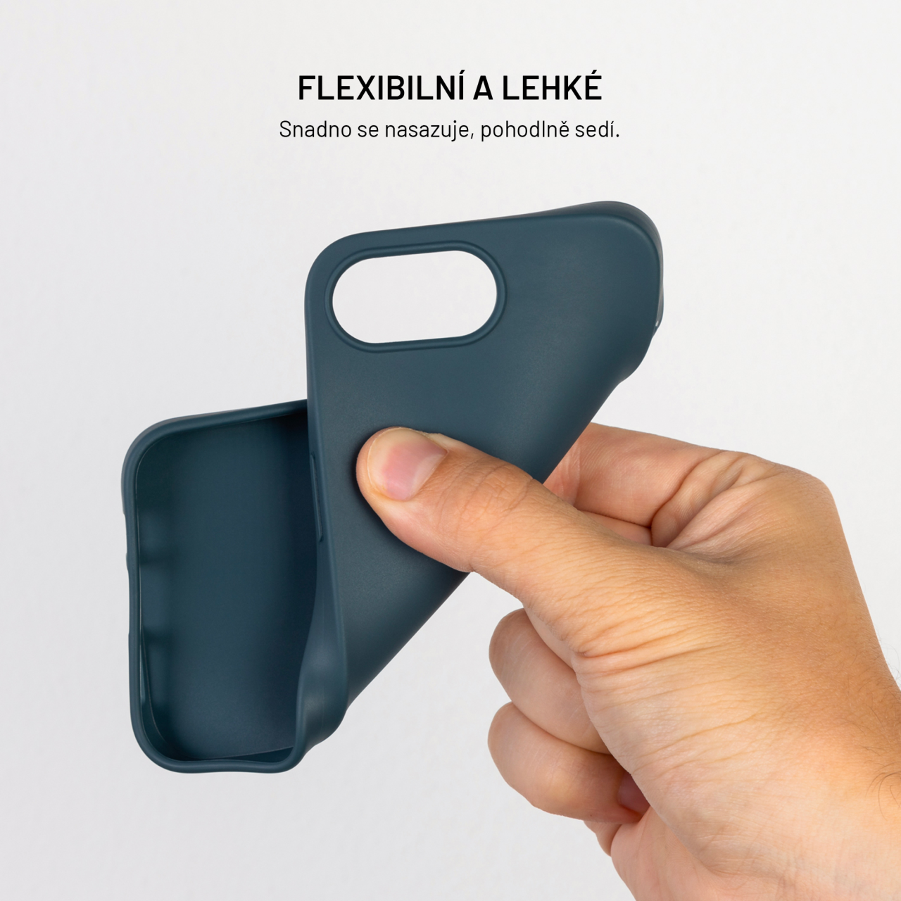 Silikonový kryt na mobil Samsung Galaxy A56 5G - Fixed ReStory, modrý