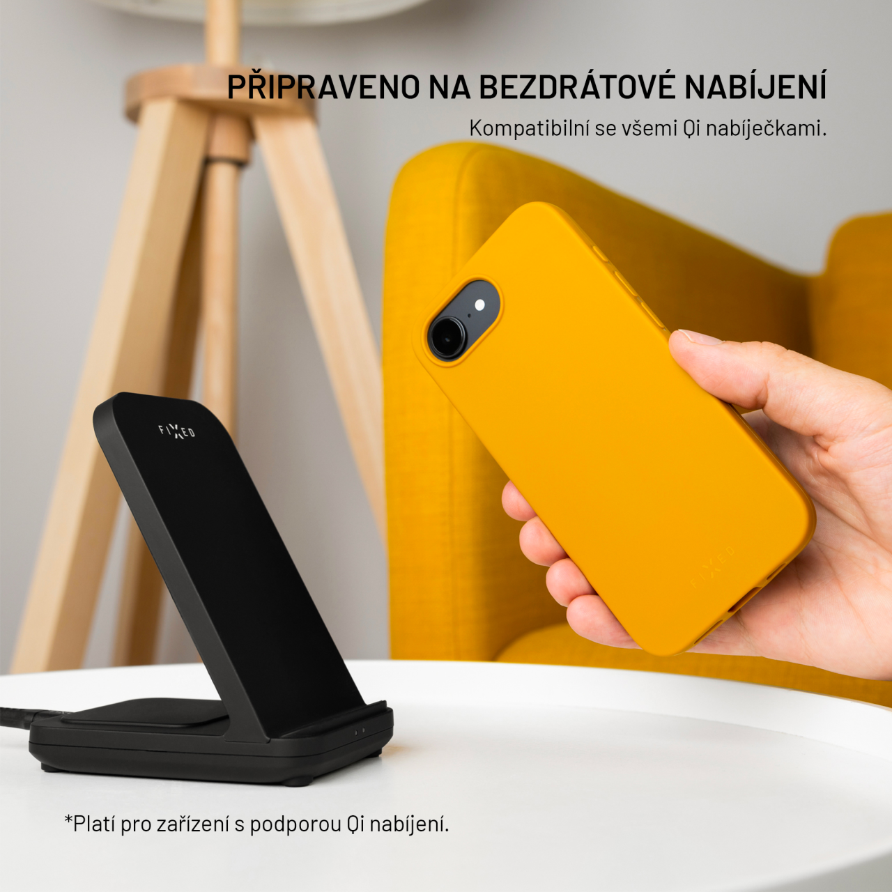 Silikonový kryt na mobil Samsung Galaxy A56 5G - Fixed ReStory, zlatý