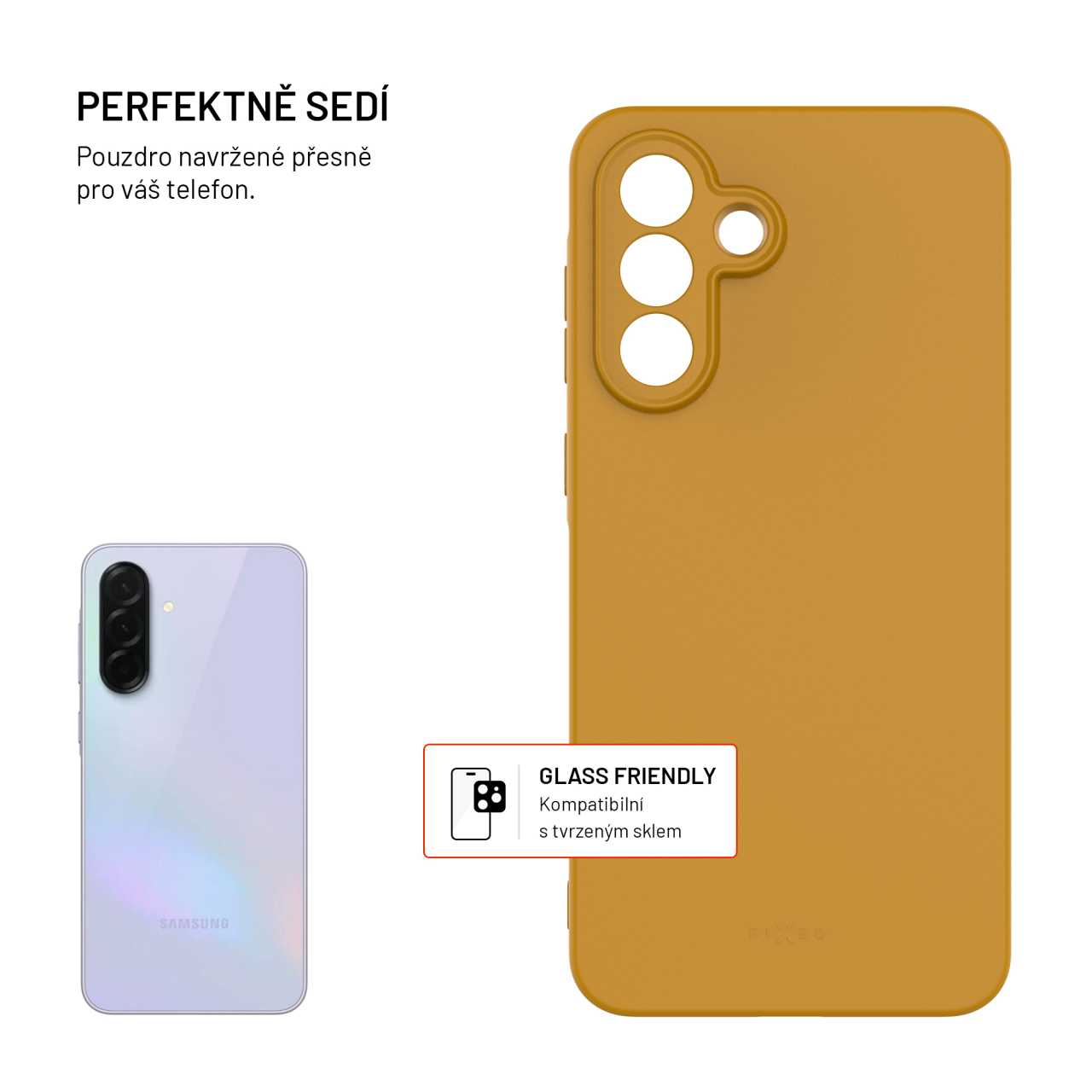 TPU gelový kryt FIXED ReStory pro Samsung Galaxy A56 5G, zlatý