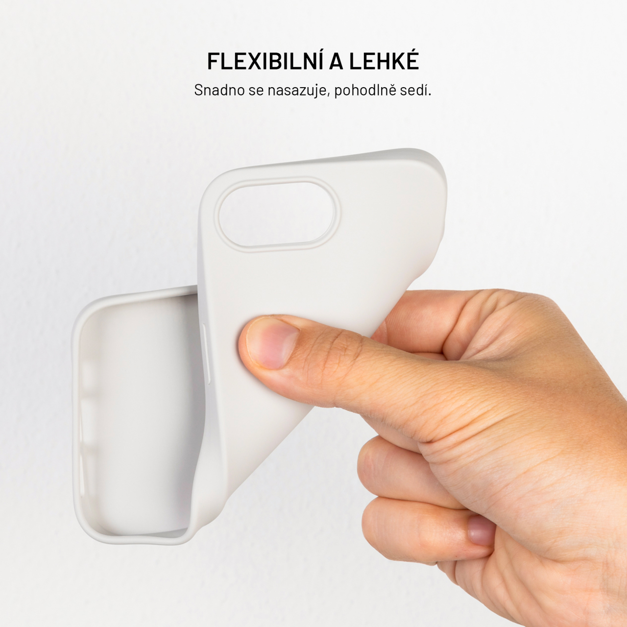 Silikonový kryt na mobil Samsung Galaxy A56 5G - Fixed ReStory, šedý