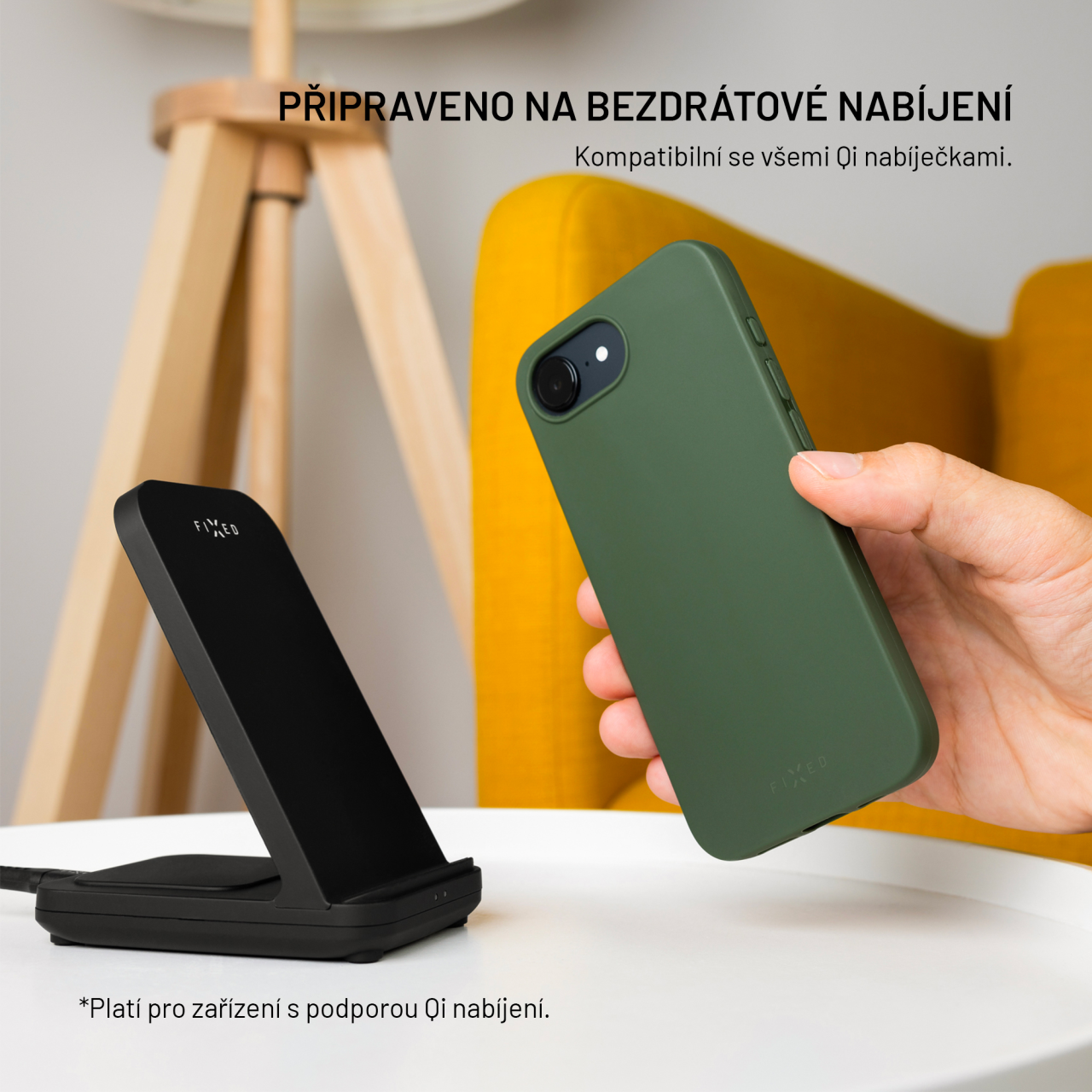 Silikonový kryt na mobil Samsung Galaxy A56 5G - Fixed ReStory, zelený