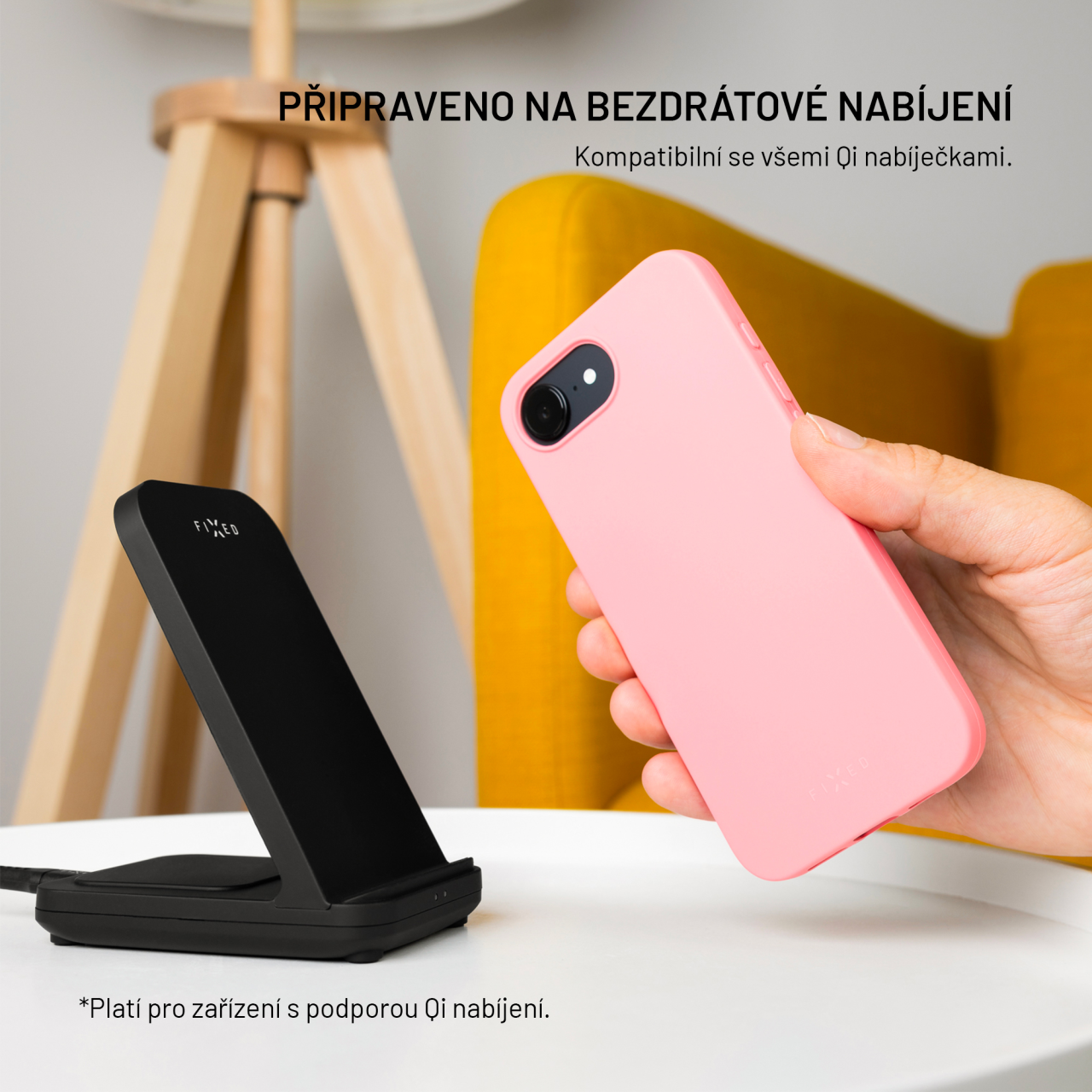Silikonový kryt na mobil Samsung Galaxy A56 5G - Fixed ReStory, růžový