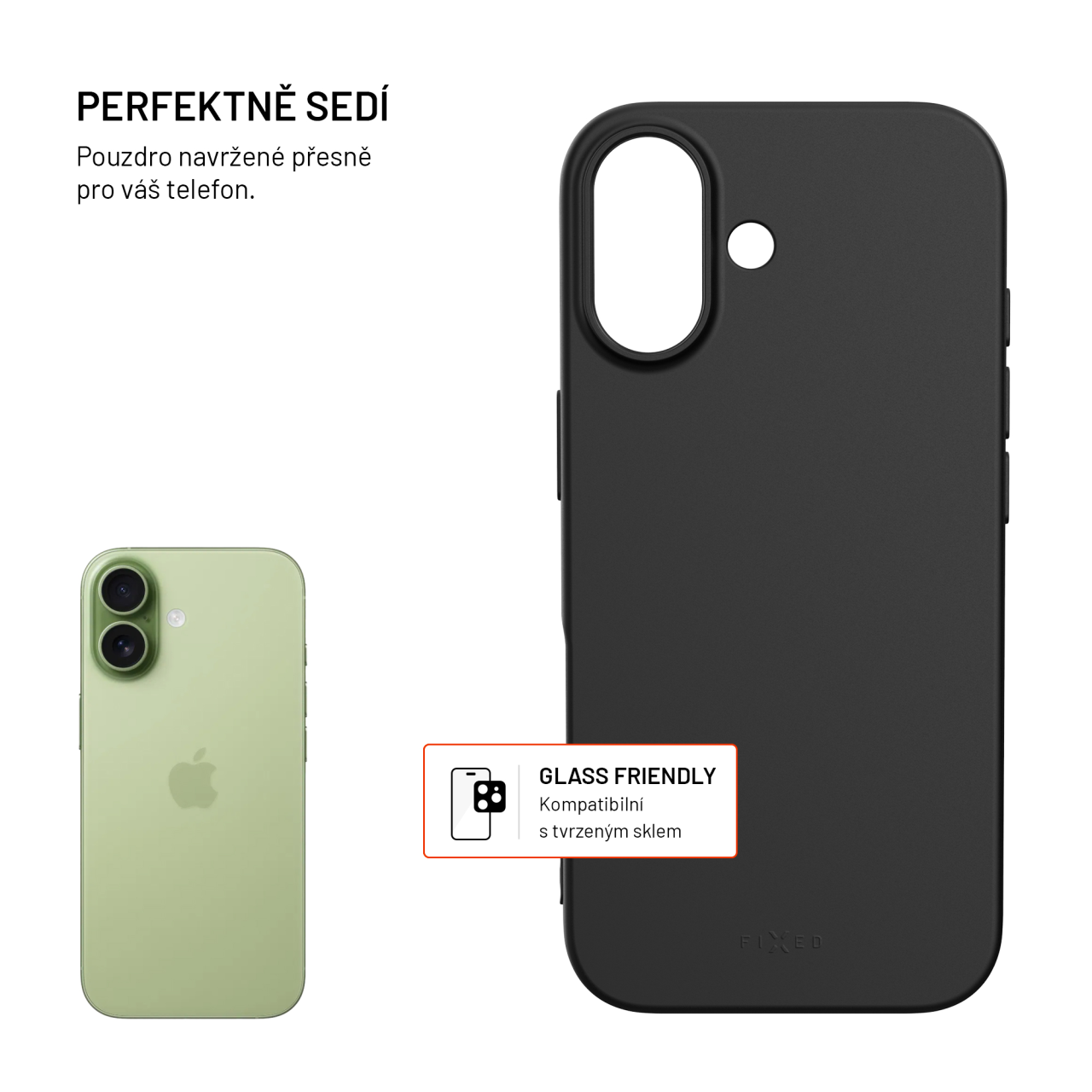 FIXED ReStory iPhone 17 – černý TPU recyklovaný kryt