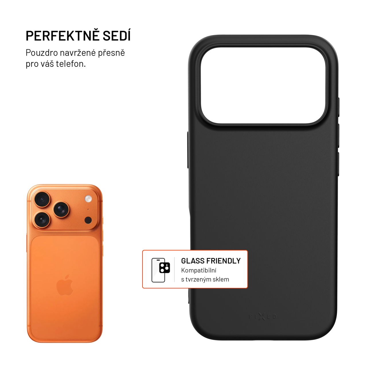 FIXED ReStory iPhone 17 Pro – černý TPU gelový kryt