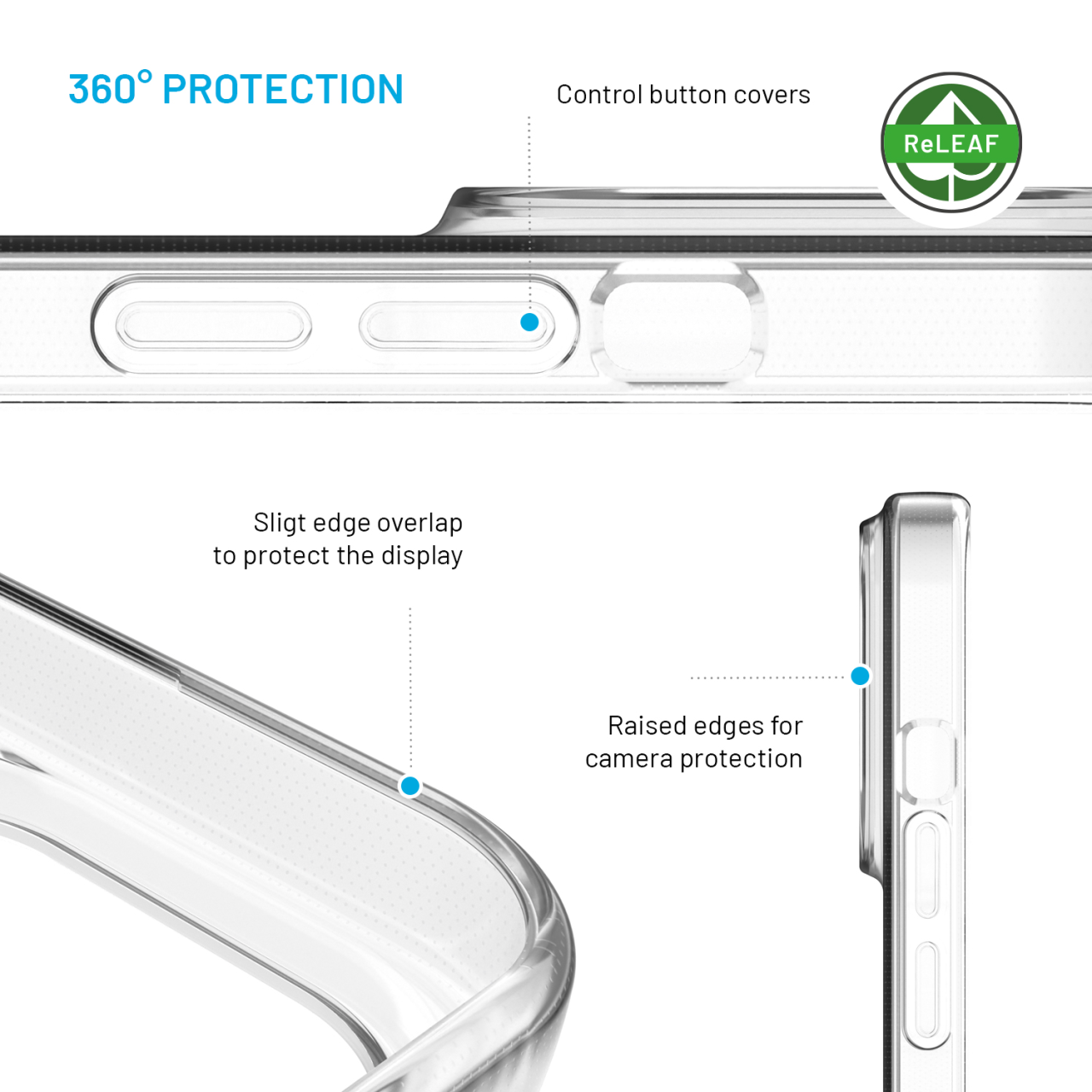 FIXED TPU gelový kryt ReStory AntiUV pro Apple iPhone 12/12 Pro, čirý