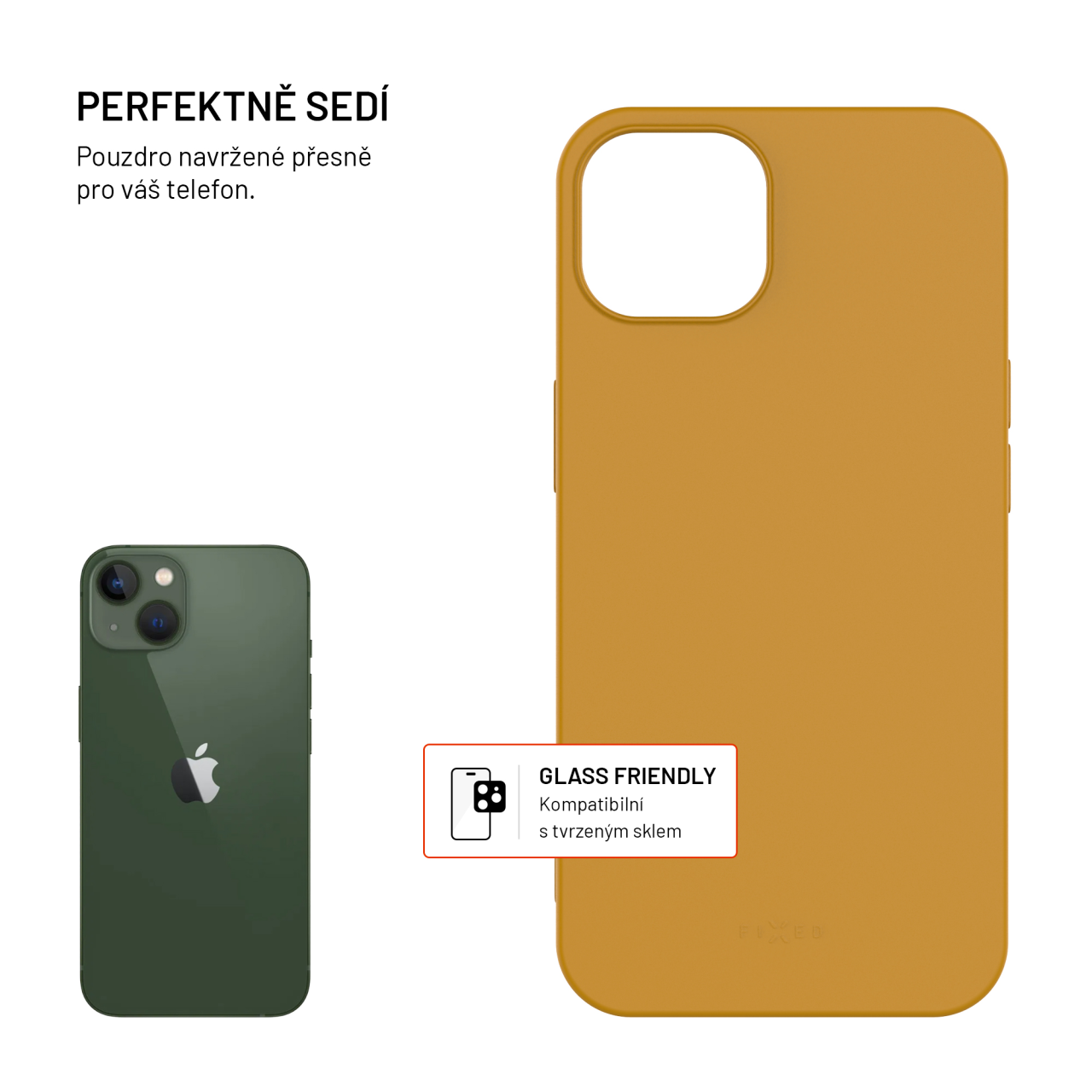 TPU gelový kryt FIXED ReStory pro Apple iPhone 13, zlatý