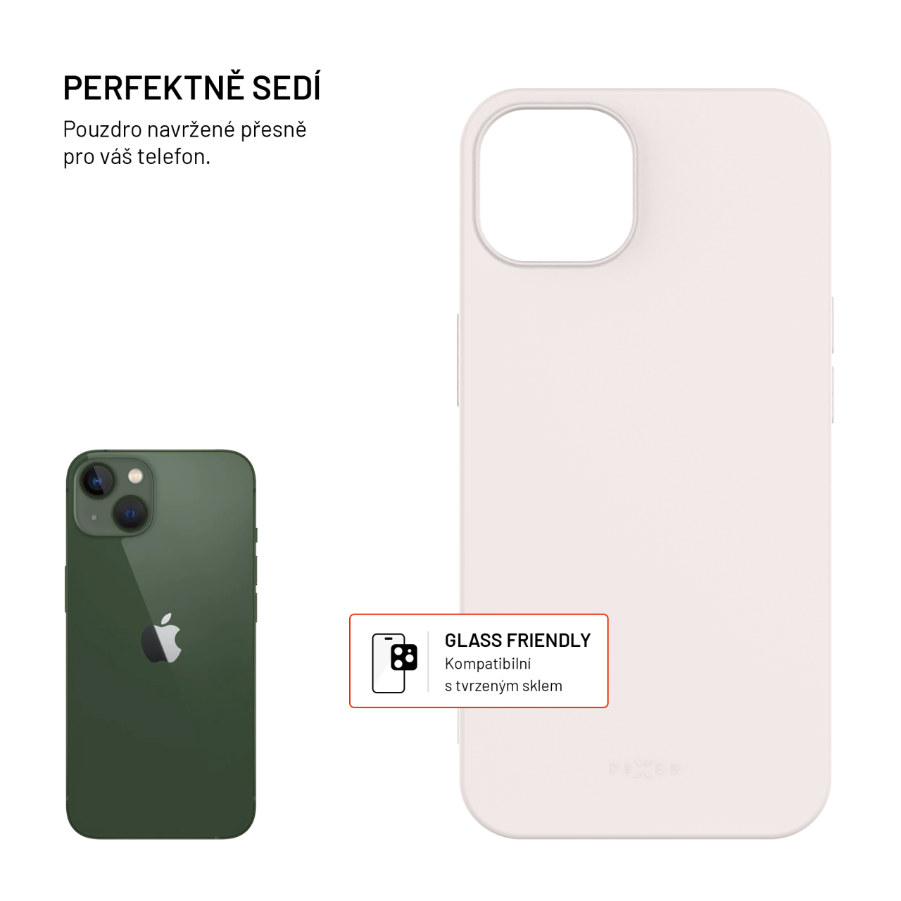 TPU gelový kryt FIXED ReStory pro Apple iPhone 13, šedý
