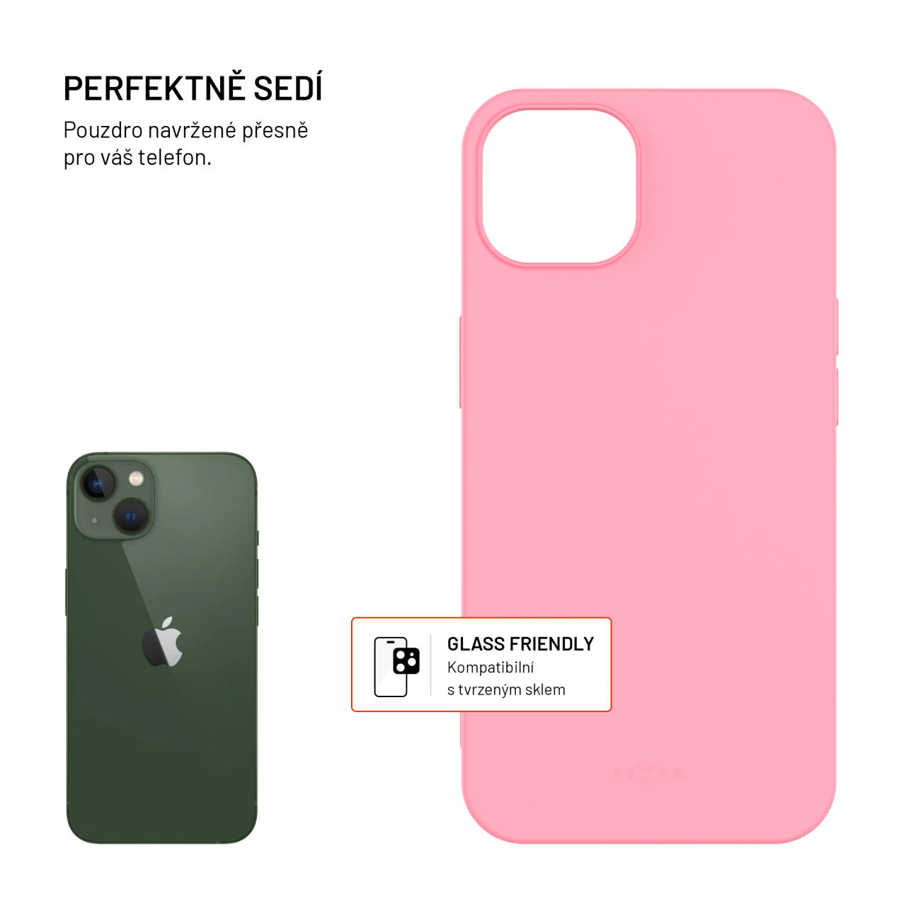 TPU gelový kryt FIXED ReStory pro Apple iPhone 13, růžový