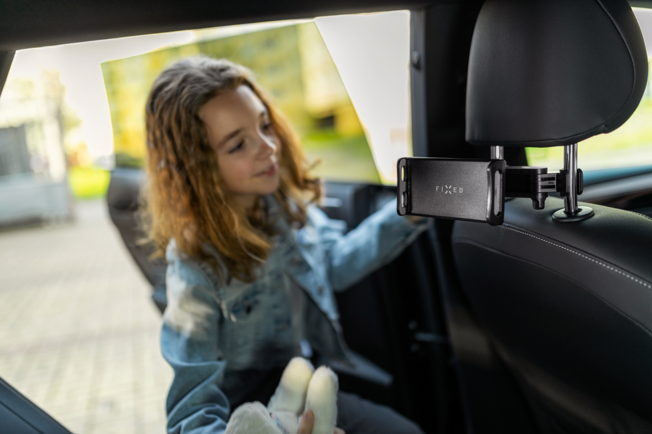 Univerzální držák pro tablety Tab Passenger 2 s uchycením do opěrky hlavy a s nastavitelným ramenem - Fixed, černý
