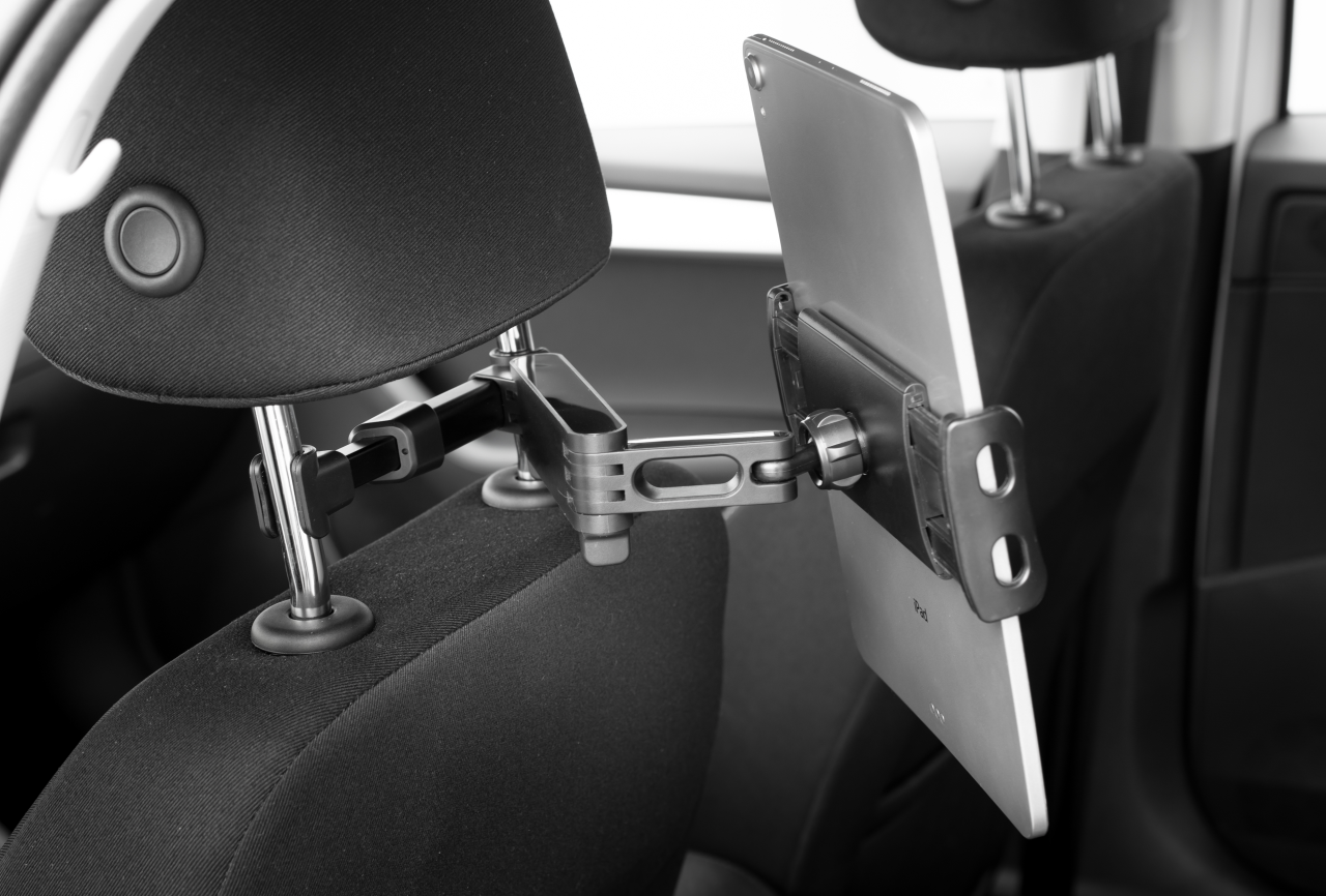 Univerzální držák pro tablety Tab Passenger 2 s uchycením do opěrky hlavy a s nastavitelným ramenem - Fixed, černý