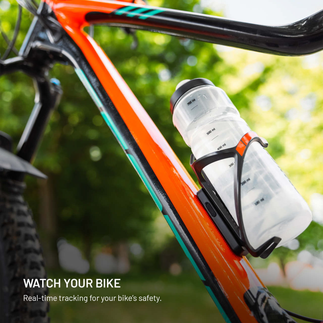 Smart tracker FIXED Tag Bikee s podporou Find My, černý