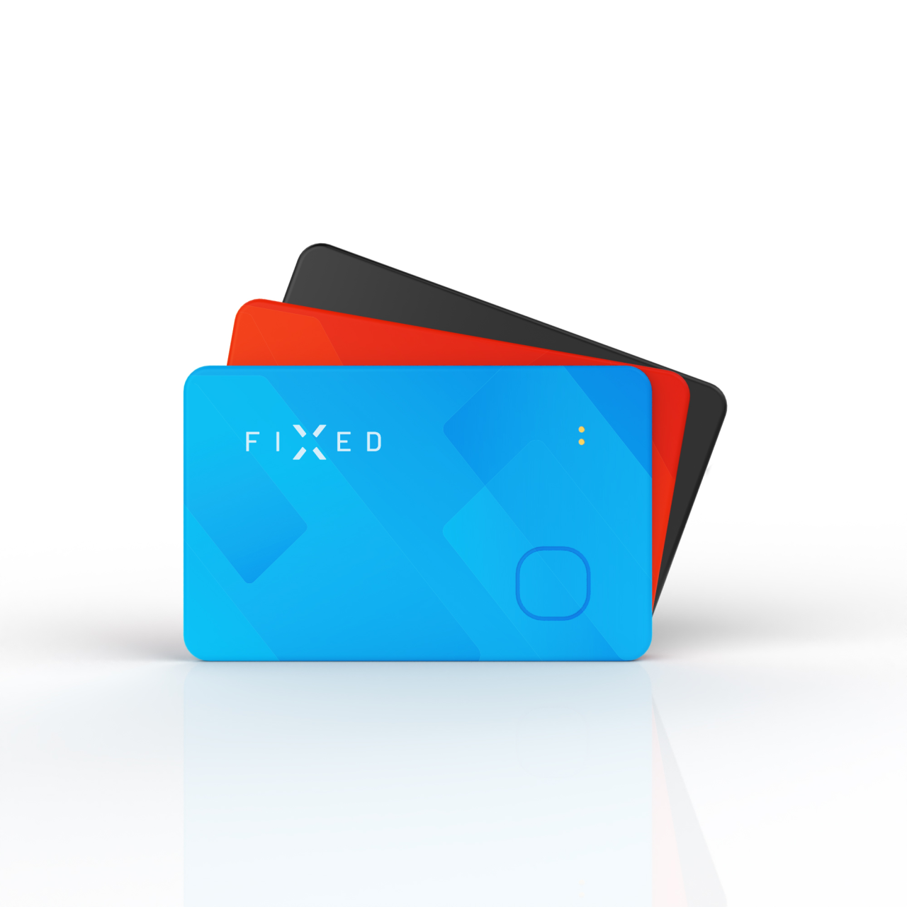 FIXED Smart tracker Tag Card s podporou Find My, bezdrátové nabíjení, černý