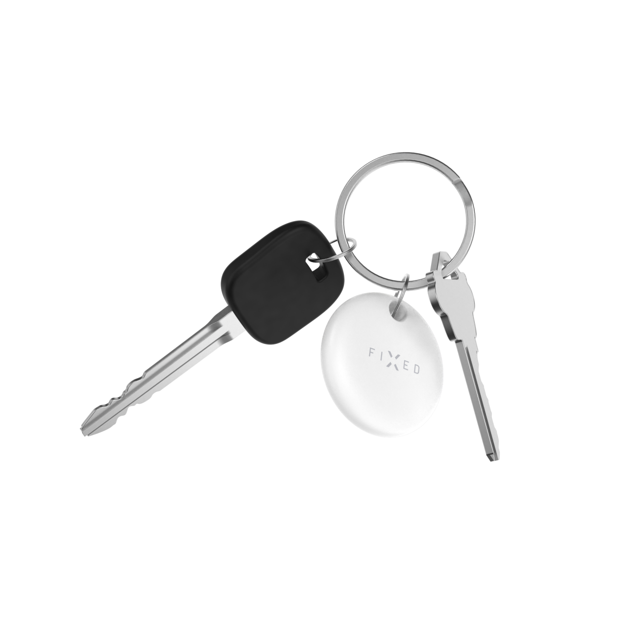Smart tracker FIXED Tag Dual s podporou Find My a Find Hub, bílý