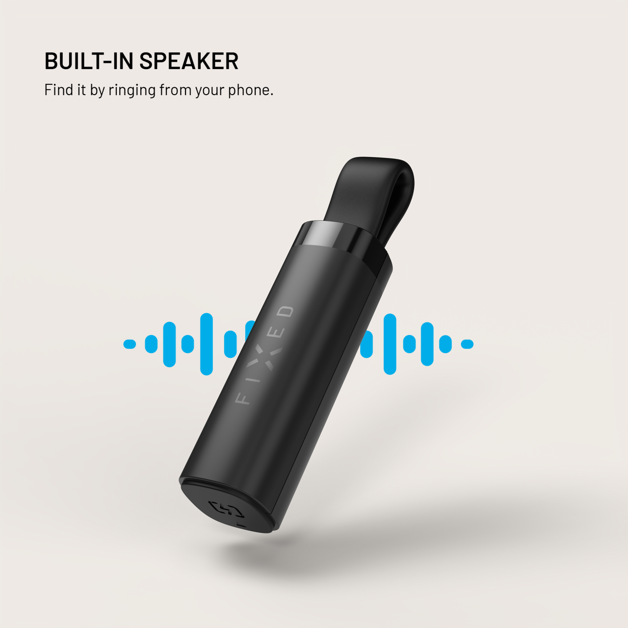 Smart tracker FIXED Tag Stick s podporou Find My, černý