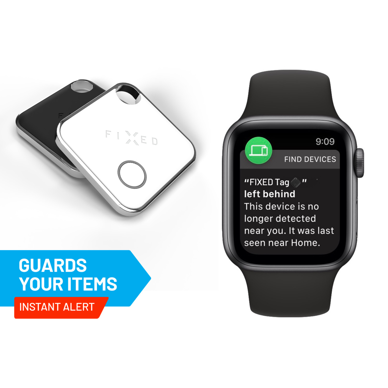 FIXED Smart tracker Tag s podporou Find My, bílý