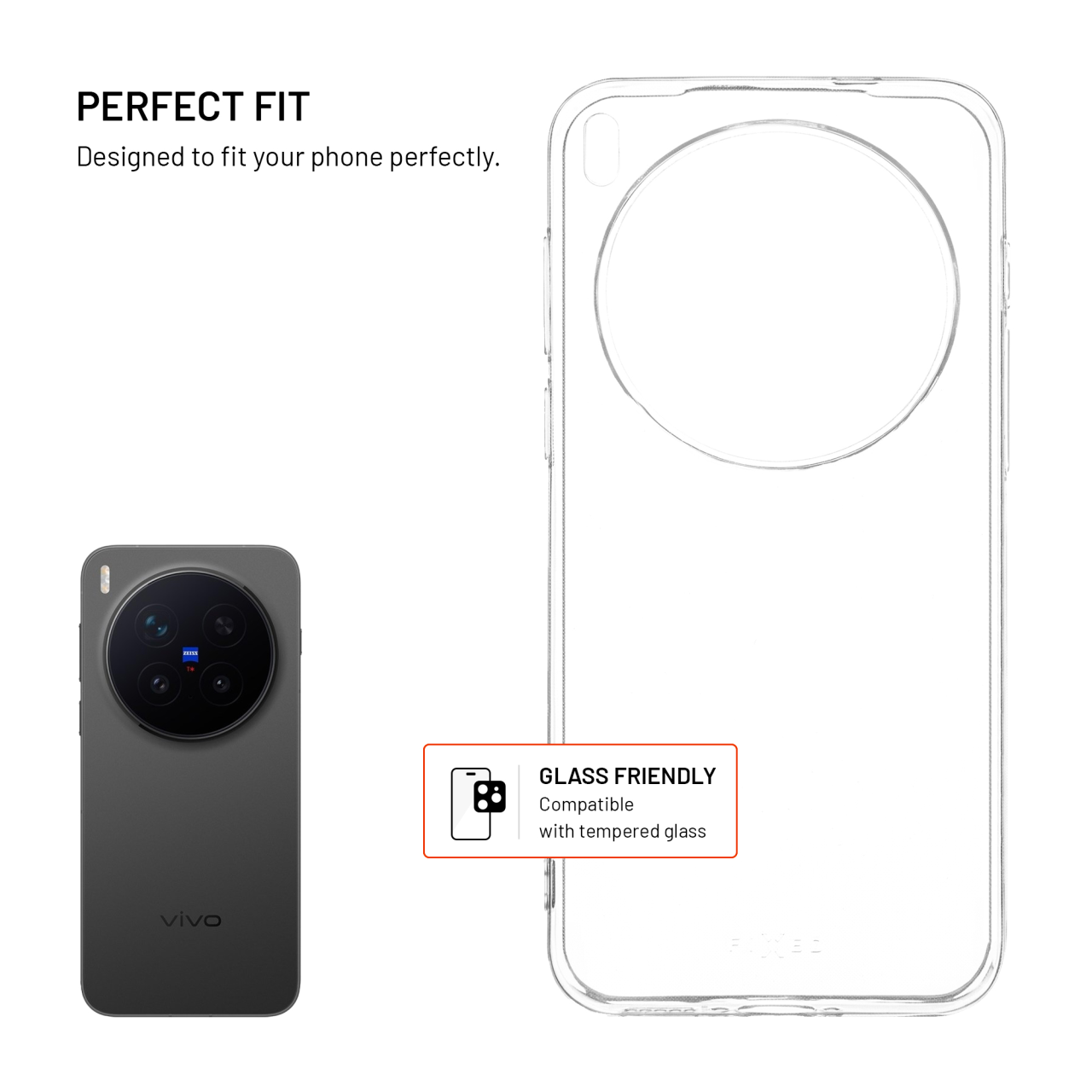 TPU gelový kryt FIXED Story pro Vivo X300 Pro, čirý