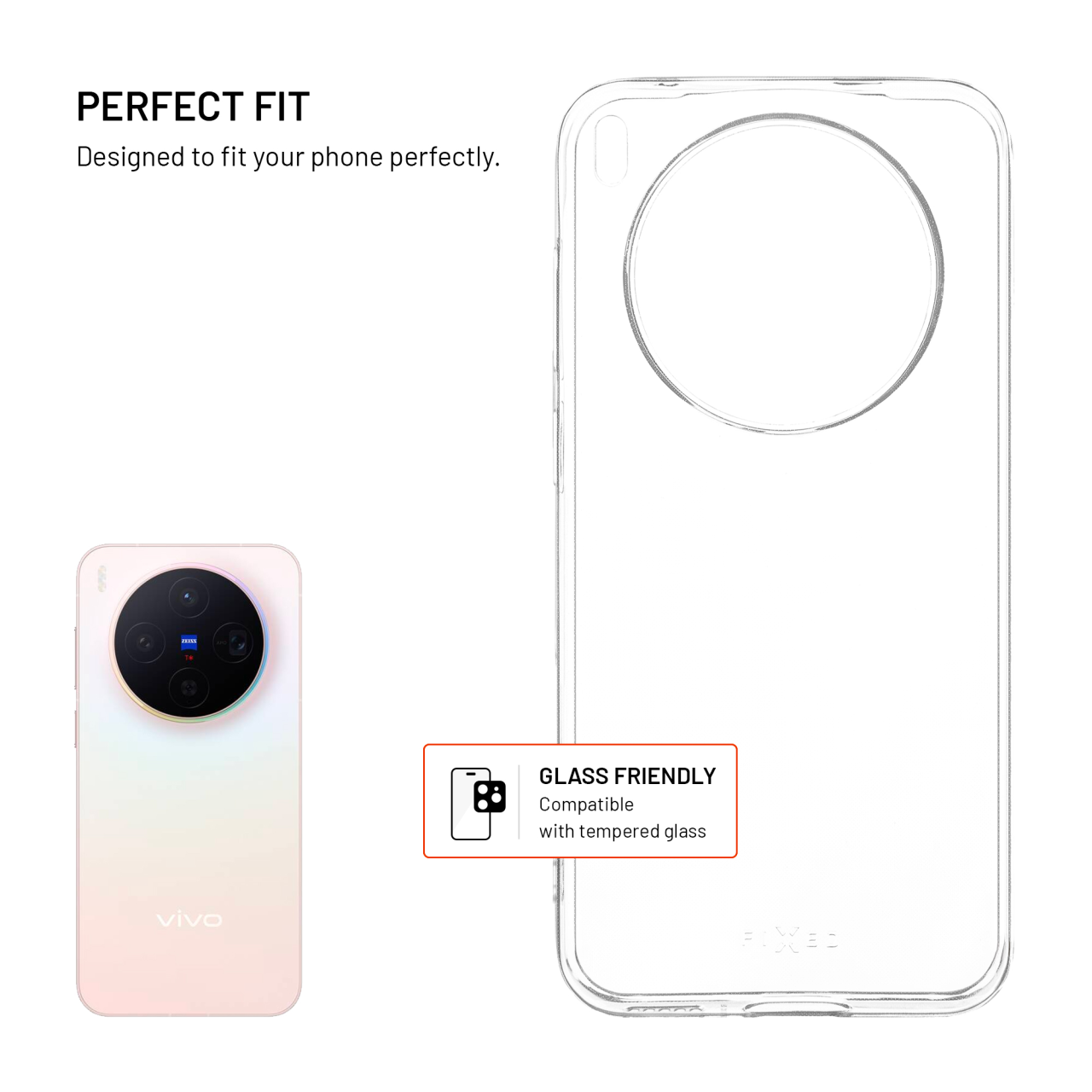 TPU gelový kryt FIXED Story pro Vivo X300, čirý