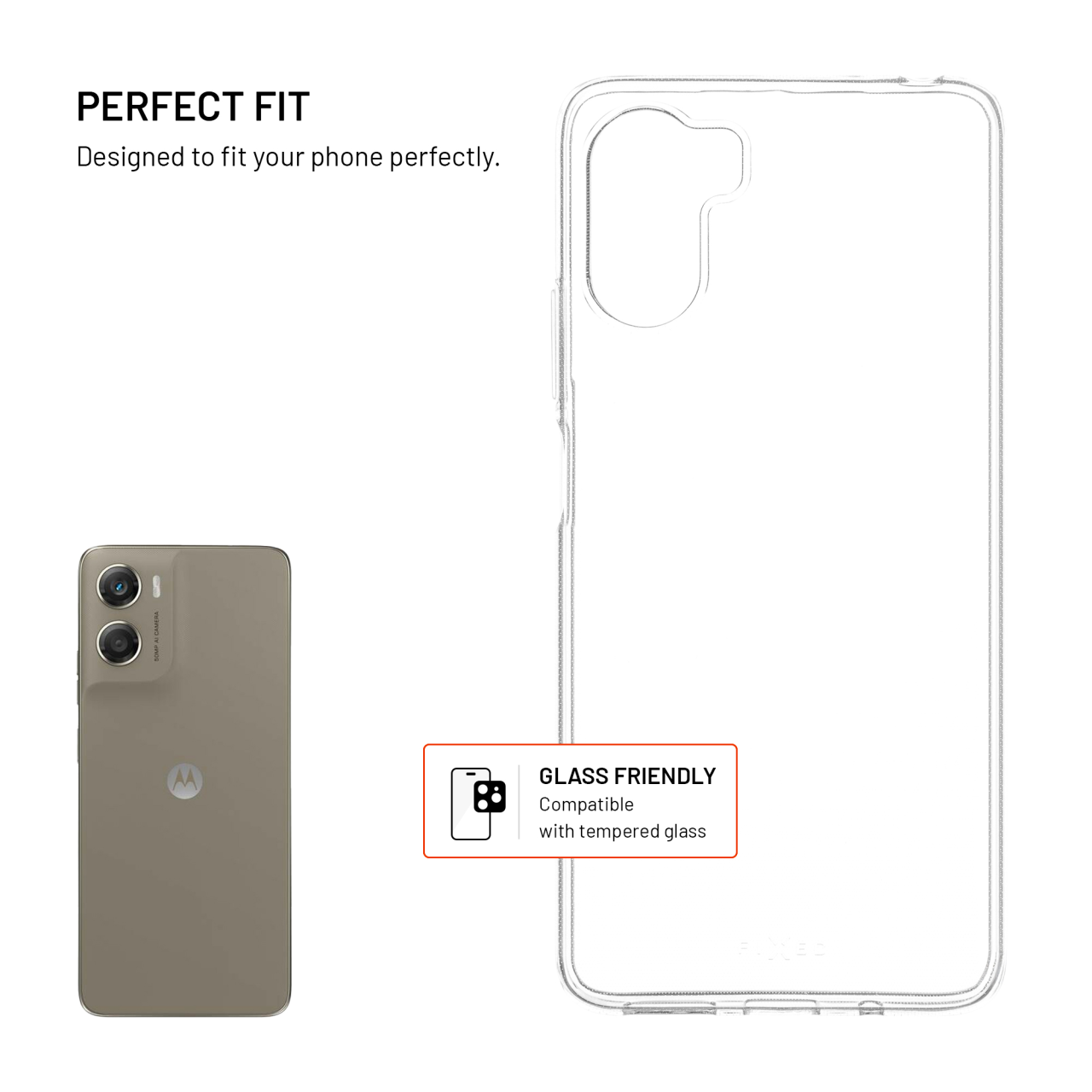 TPU gelový kryt FIXED Story pro Motorola Moto G06/Power, čirý