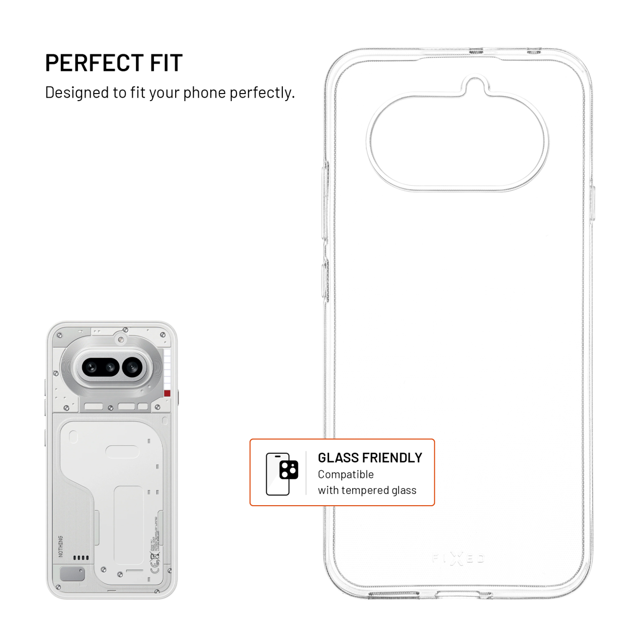 TPU gelový kryt FIXED Story pro Nothing Phone (4a), čirý