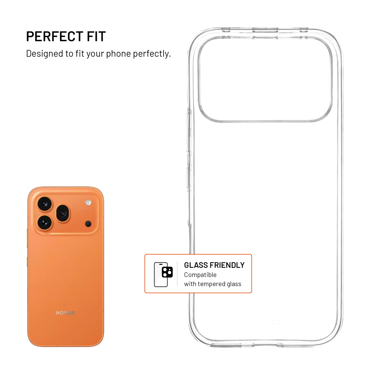 Kryt na mobil Honor 600 Pro FIXED Story čirý