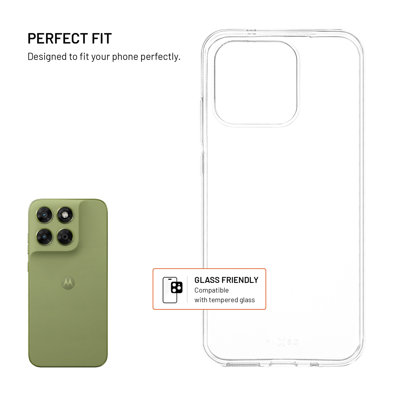 TPU gelový kryt FIXED Story pro Motorola Moto G67 5G, čirý