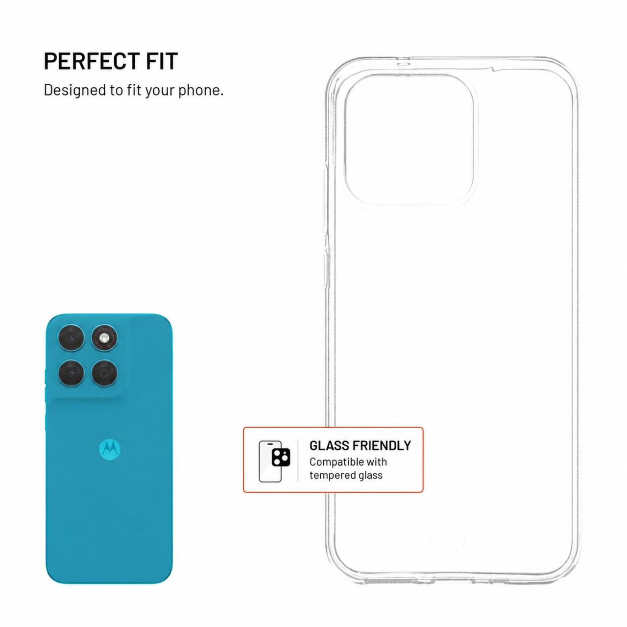 Tpu gelový kryt FIXED Story pro Motorola Moto G87 5G, čirý