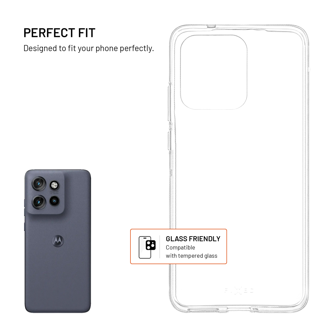 Tpu gelový kryt FIXED Story pro Motorola Moto 60 neo, čirý