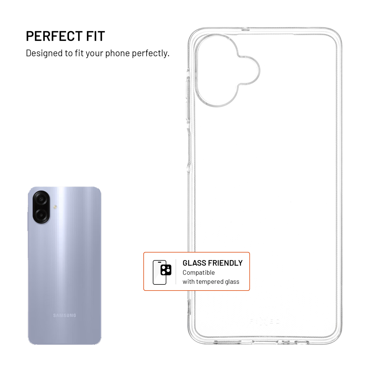 Tpu gelový kryt FIXED Story AntiUV pro Samsung Galaxy A07, čirý
