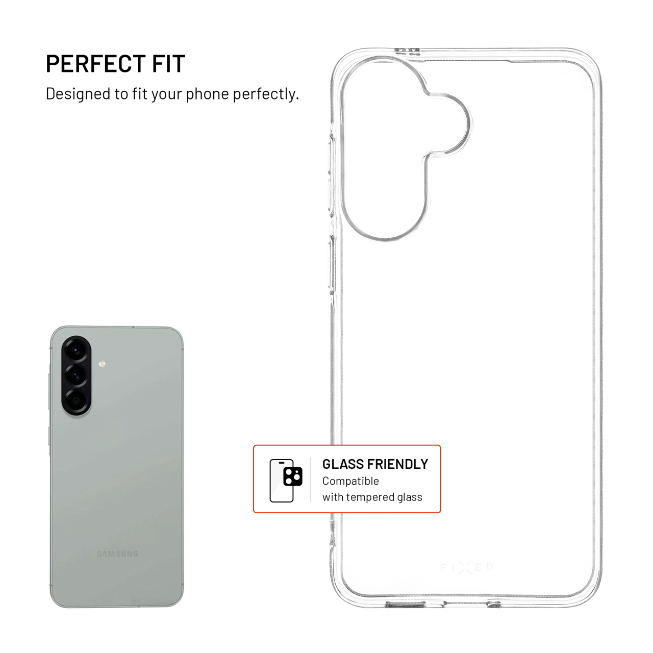 TPU gelový kryt FIXED Story AntiUV pro Samsung Galaxy A57 5G, čirý