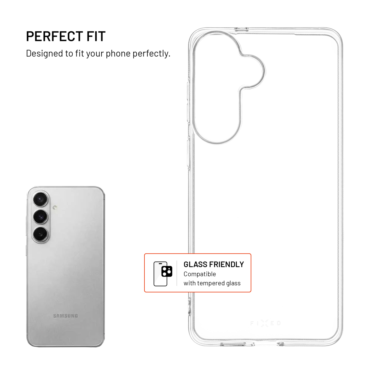 TPU gelový kryt FIXED Story AntiUV pro Samsung Galaxy S26+, čirý