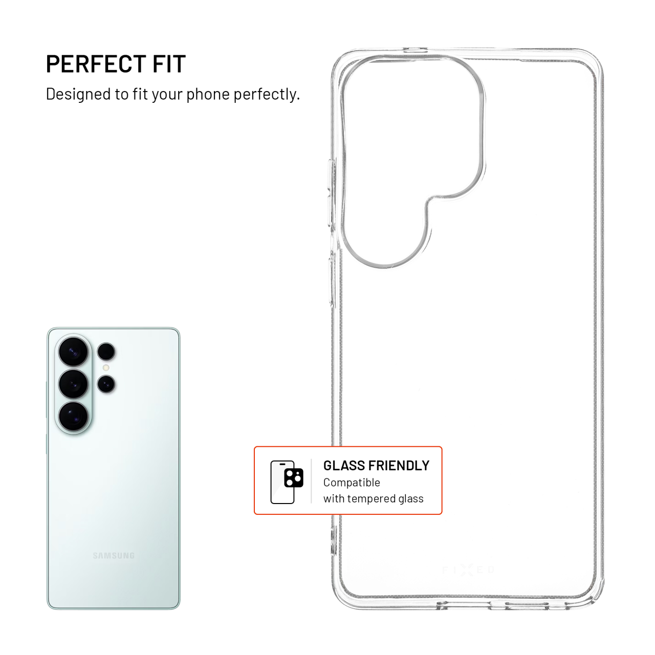 TPU gelový kryt FIXED Story AntiUV pro Samsung Galaxy S26 Ultra, čirý
