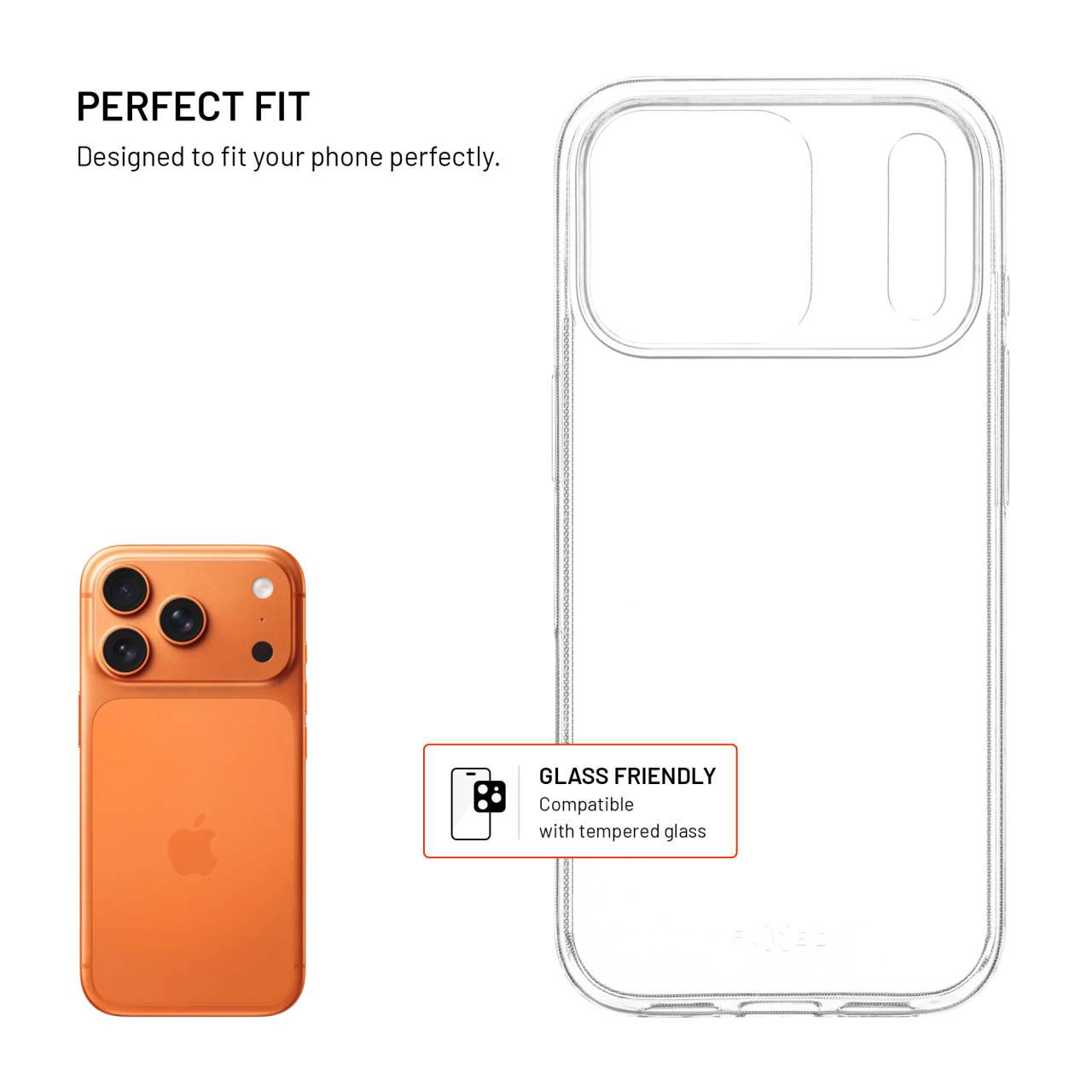 FIXED Story Slim iPhone 17 Pro – čirý kryt 0,6 mm