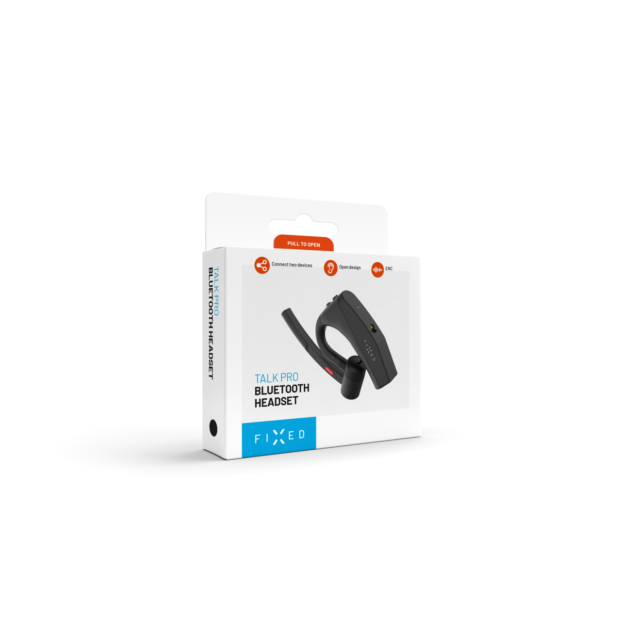 Bluetooth headset s ENC a otevřenou konstrukcí - Fixed Talk Pro, černý