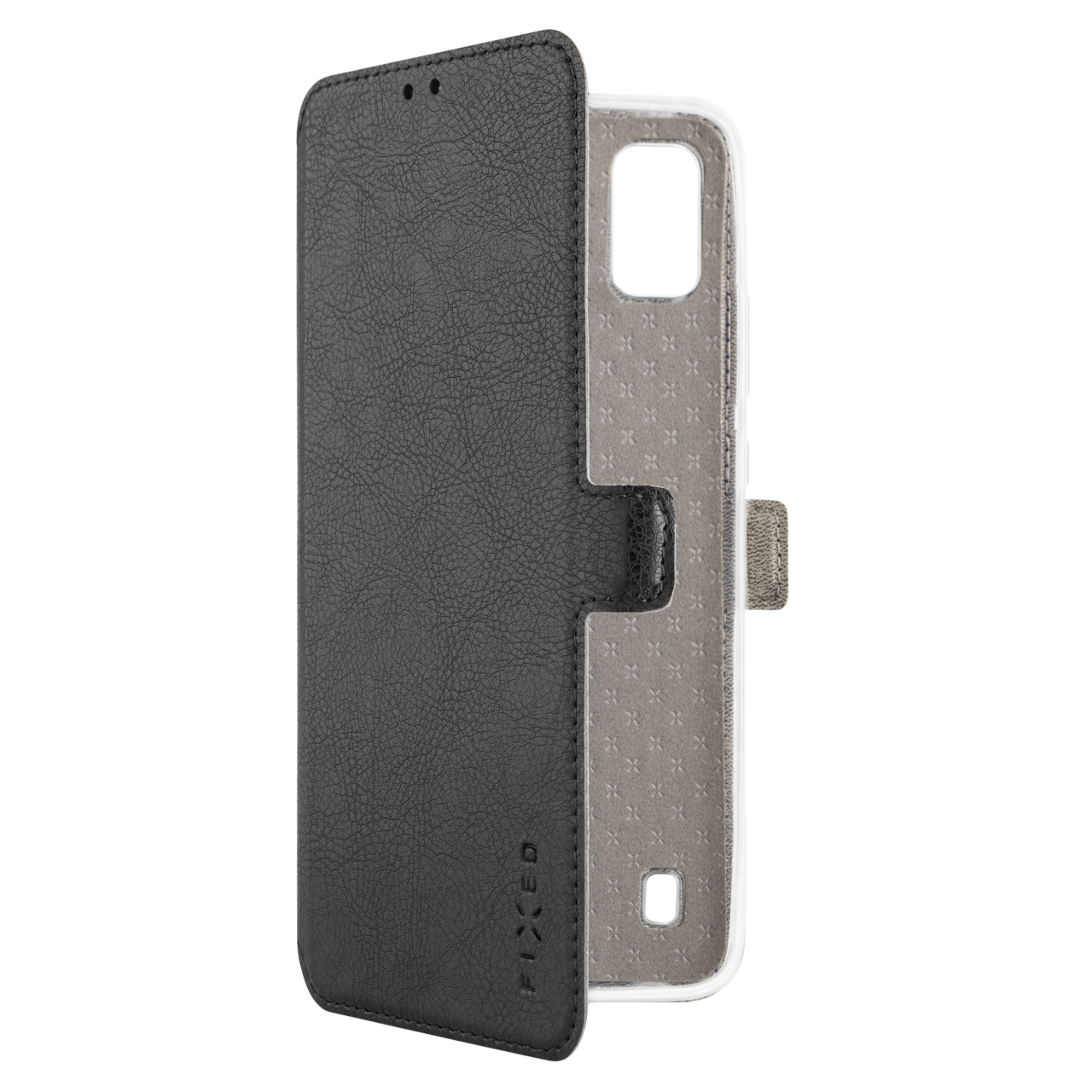 FIXED Tenké pouzdro typu kniha Topic pro ZTE Blade A51 (2021), černé