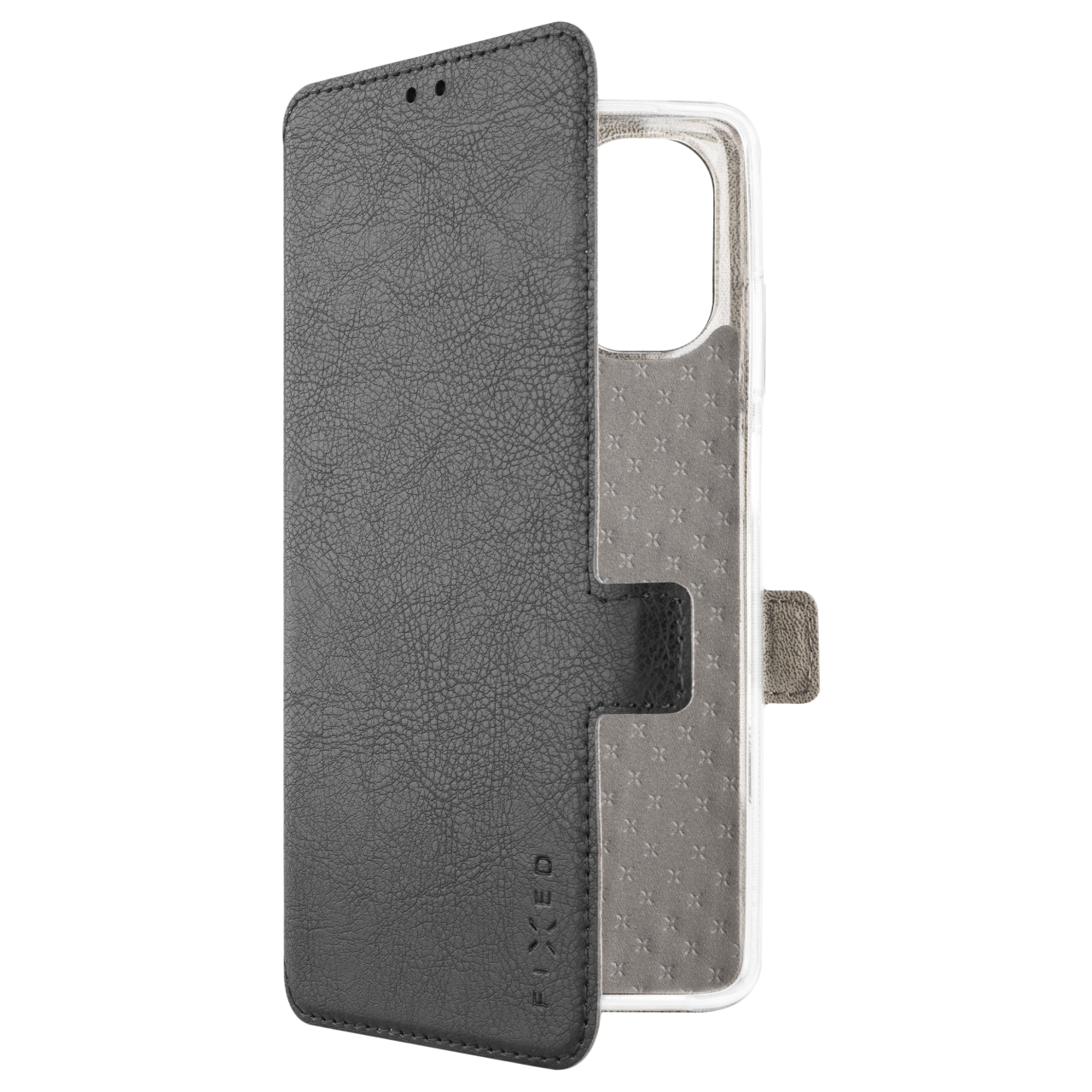 FIXED Tenké pouzdro typu kniha Topic pro Motorola Moto G04/G24/G04s/E14, černé