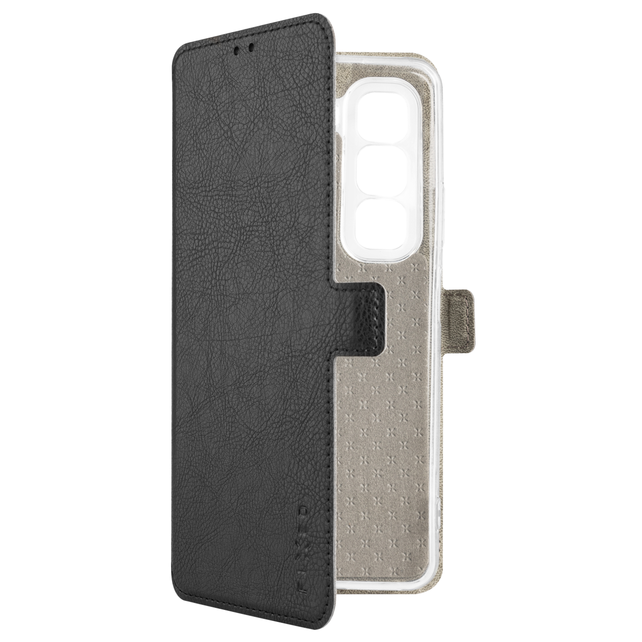 FIXED Tenké pouzdro typu kniha Topic pro Infinix Hot 50 4G, černé