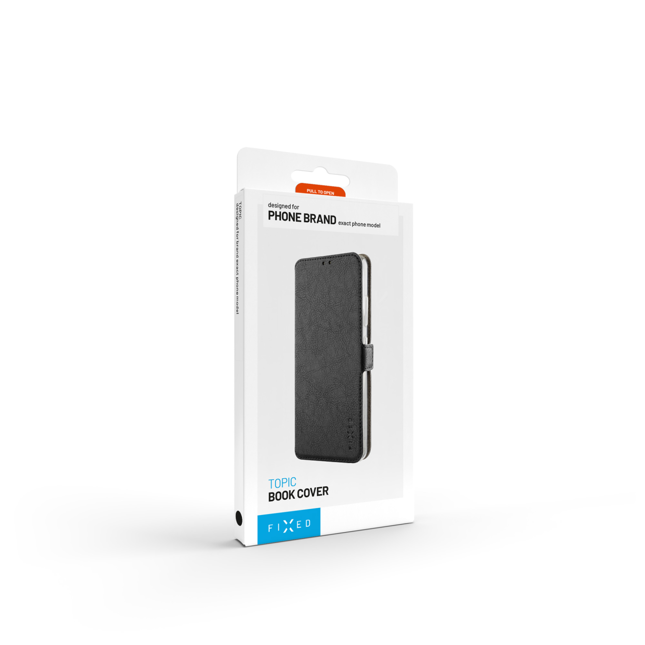 Tenké pouzdro typu kniha FIXED Topic pro Vivo Y19S 4G/Y29 5G, černé