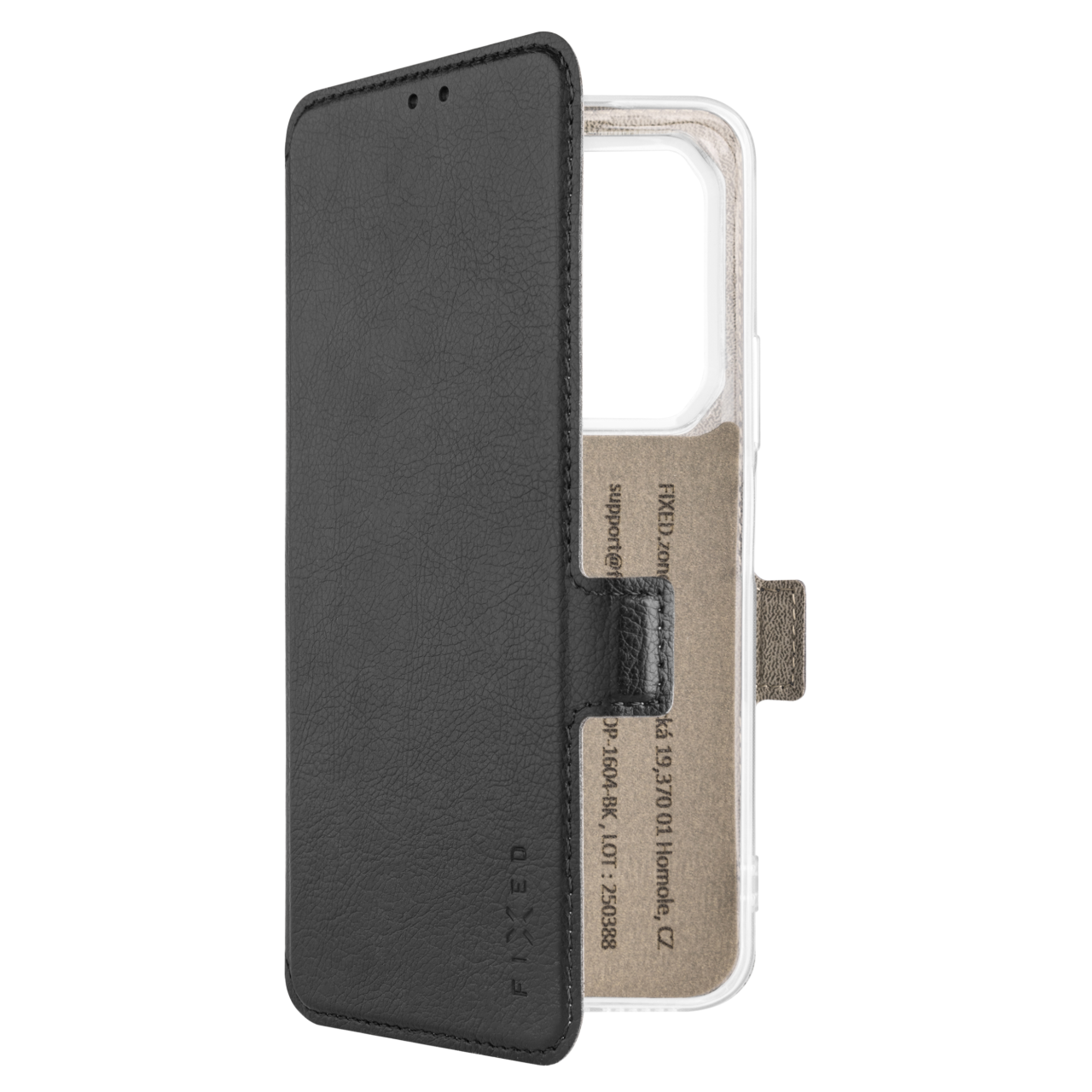 Tenké pouzdro typu kniha FIXED Topic pro Infinix Note 50x 5G, černé