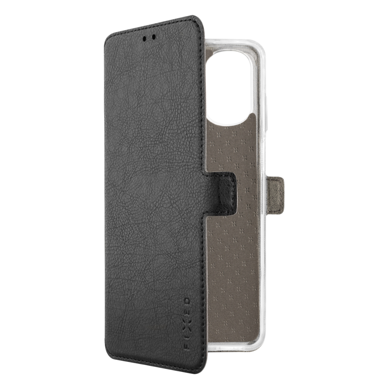 FIXED Tenké pouzdro typu kniha Topic pro Motorola Moto E32s, černé