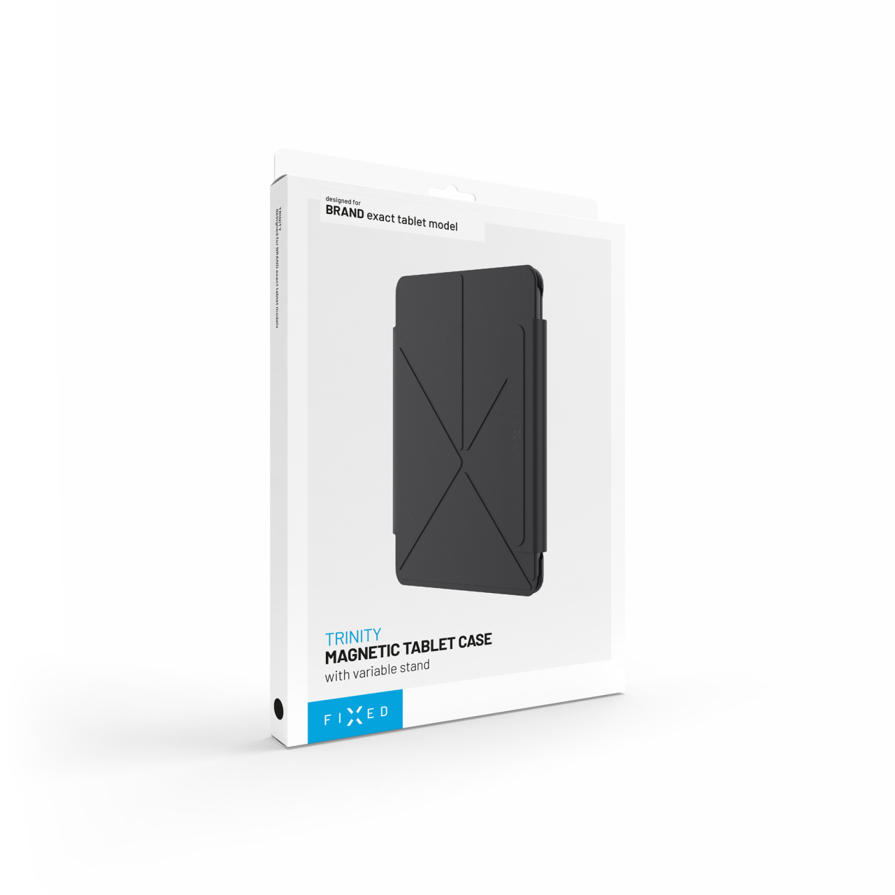 Pouzdro pro Apple iPad 10,9" (2022)/iPad 11" (2025) se stojánkem - Fixed Trinity Case, černé