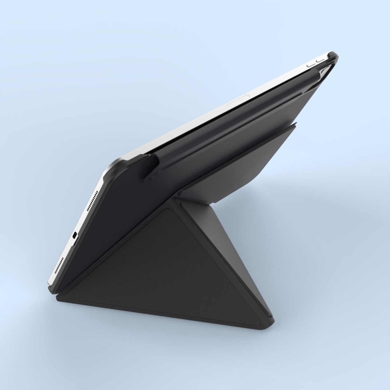 Pouzdro FIXED Trinity Case pro Apple iPad 10,9" (2022)/iPad 11" (2025) se stojánkem, černé