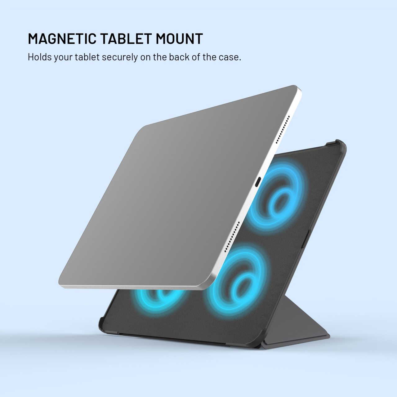Pouzdro FIXED Trinity Case pro Apple iPad Pro 11" M4 (2024) se stojánkem, černé
