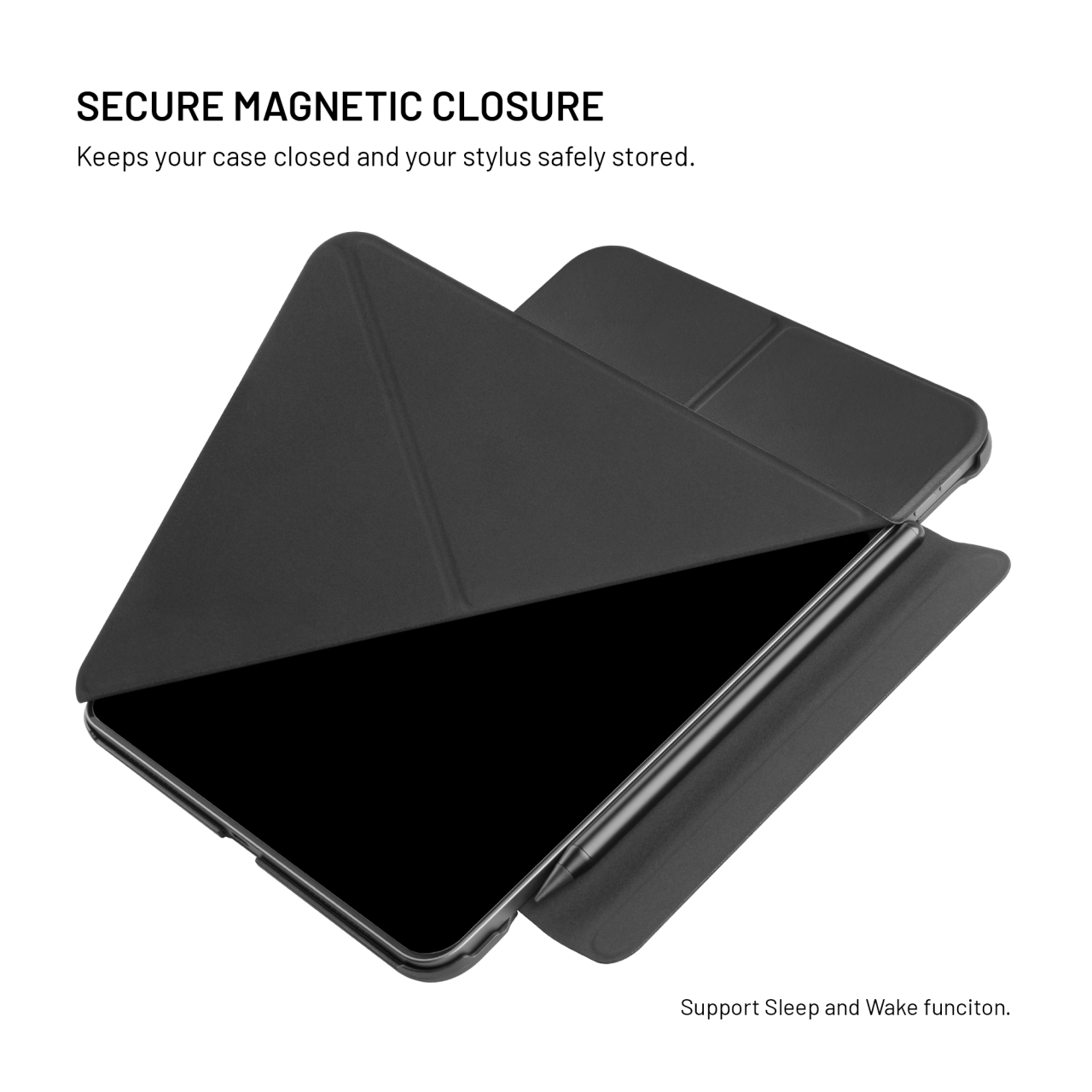 Pouzdro pro Apple iPad Pro 11" (2018-2022)/iPad Air (2020-2026) se stojánkem - Fixed Trinity Case, černé